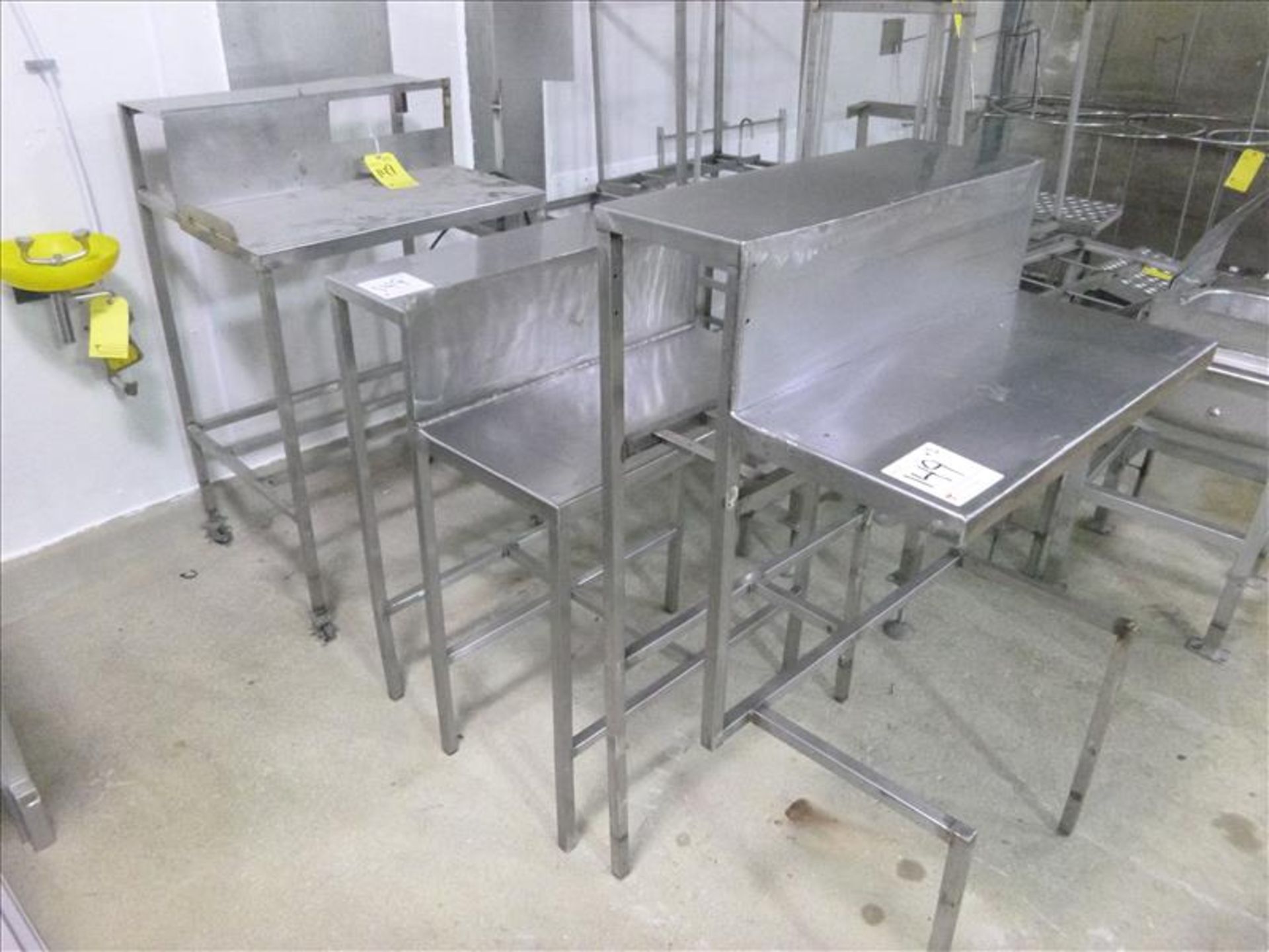 (3) misc. stainless steel table (Located at 140 Panet Road, Winnipeg, MA)