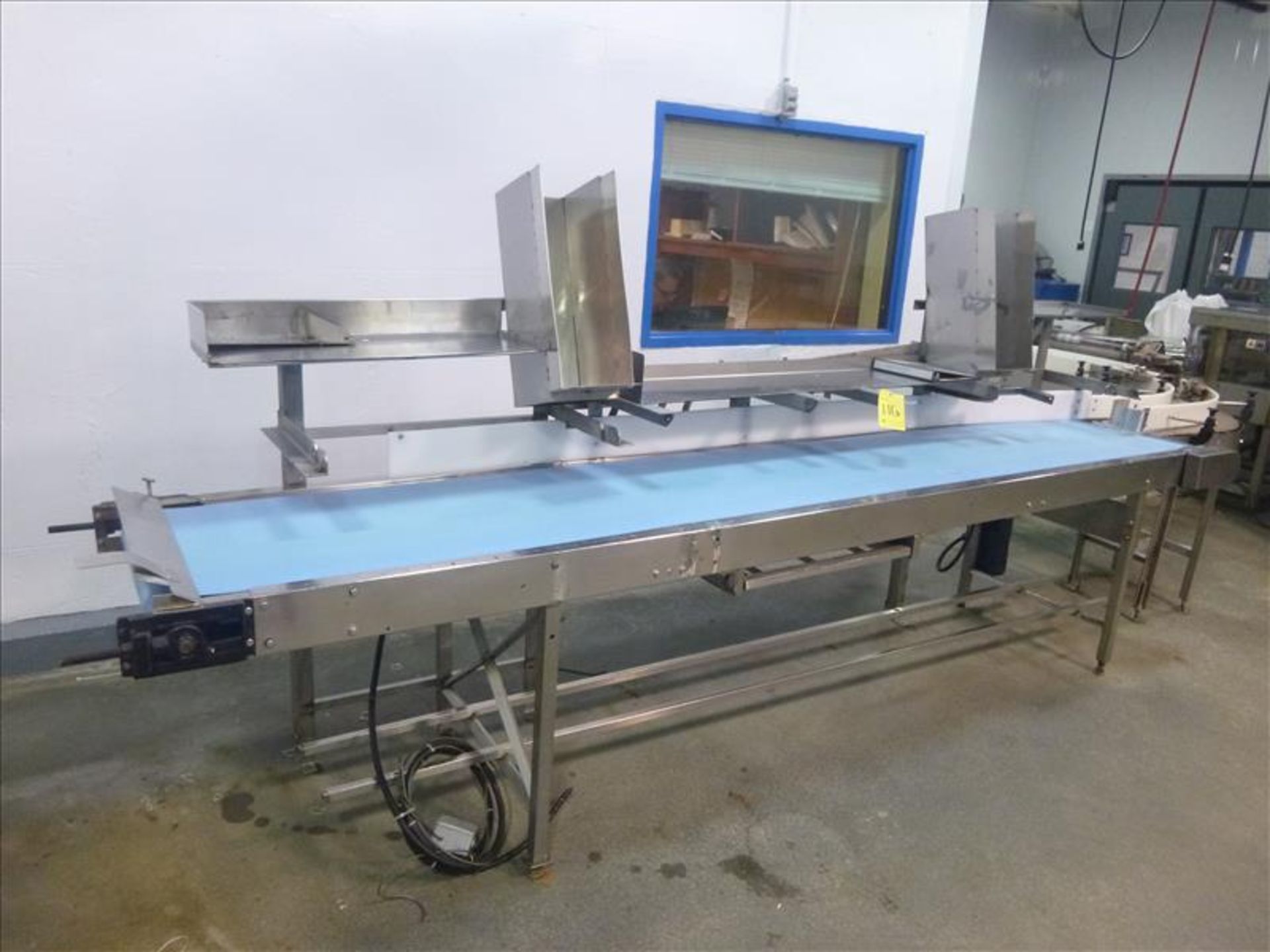 Pack-Off Conveyor, stainless steel, 23 in. x 12 ft. (Located at 140 Panet Road, Winnipeg, MA)