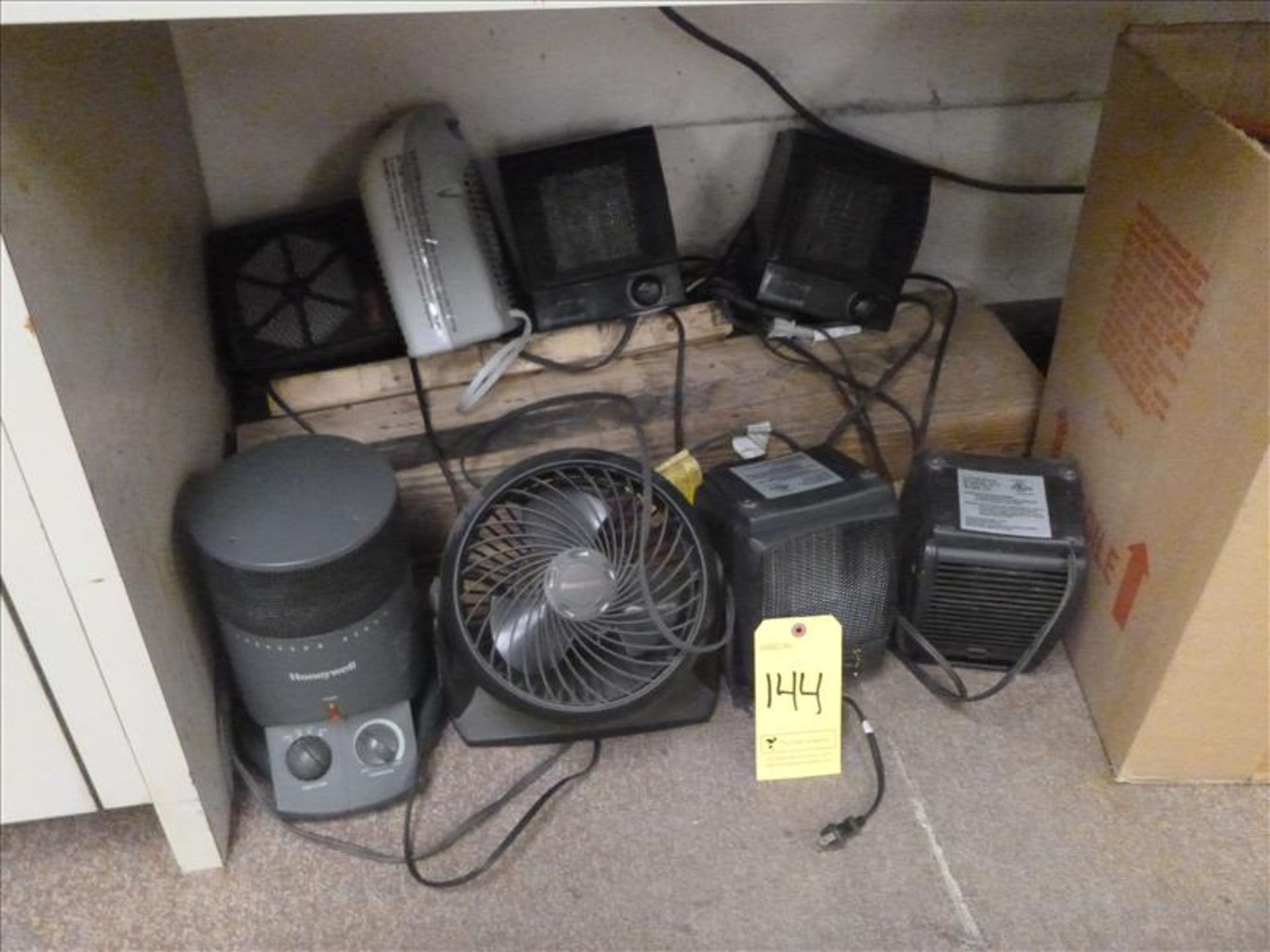 qty. of assorted space heaters etc.