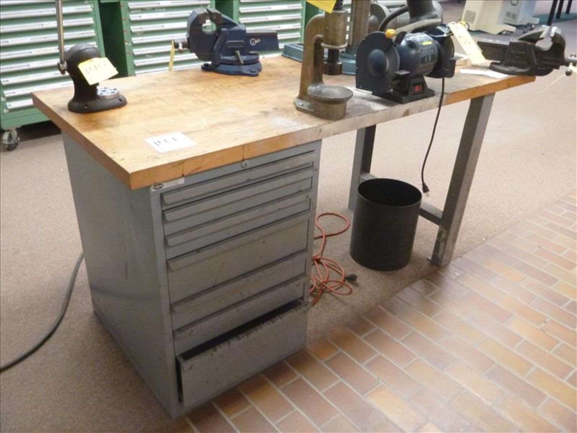 butcher block work bench