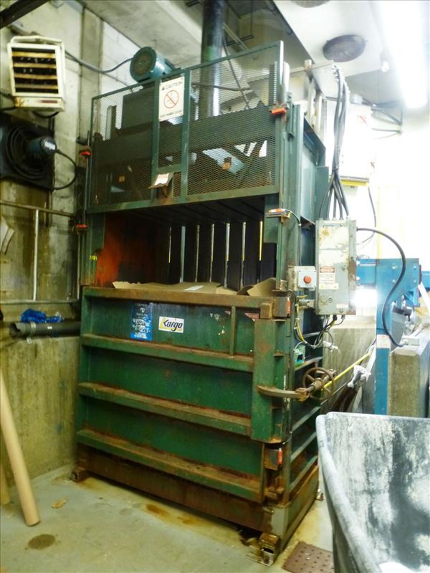 Kargo scrap cardboard baler approx. 30 in. x 60 in. (located at 150 Bartor Rd Toronto ON Canada)