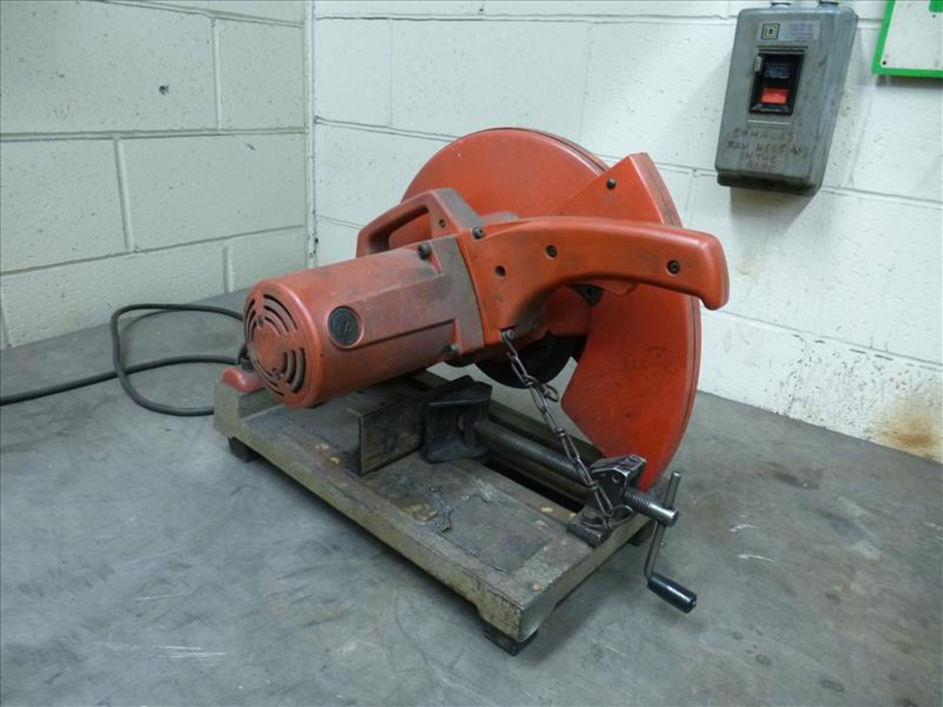 abrasive cut-off saw (located at 150 Bartor Rd Toronto ON Canada)