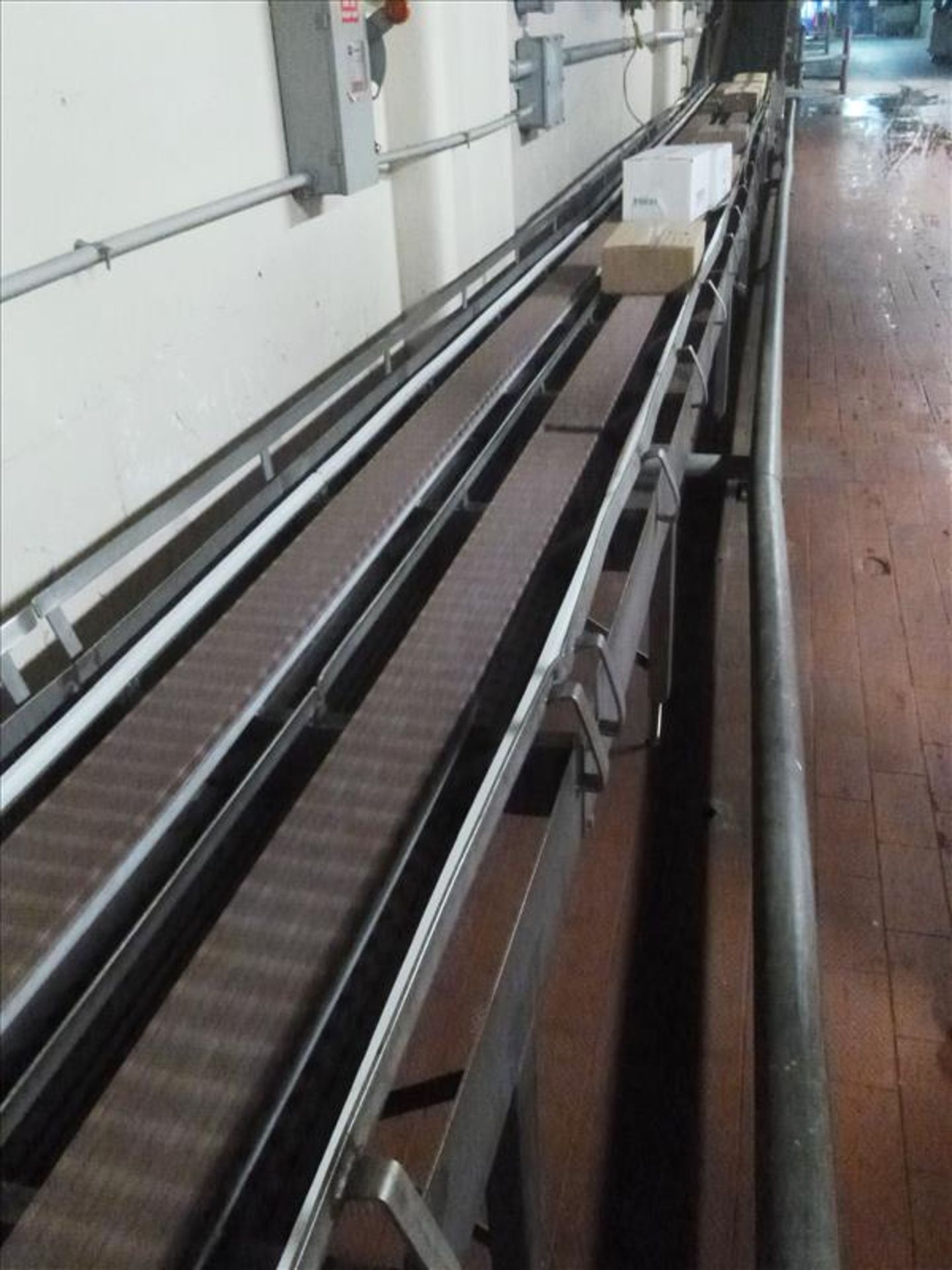 50 ft. x 14 ft. s/s frame belt conveyor 14 in. W. 2-lane belt (located at 321 Courtland Ave E