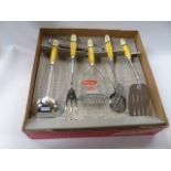 Vintage skyline kitchen utensils in original box