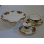 Approx 40 pieces of Royal Albert Old Country Roses to include 4 coffee cans, sandwich plate etc