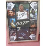 James Bond interest, a montage of signed prints from the movie Casino Royale