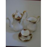 Royal Albert 12 place coffee service in Old Courtry Roses pattern