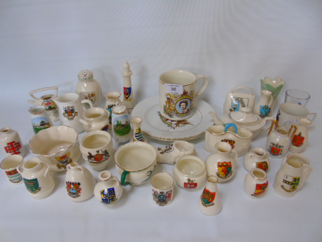 Approx. 40 crested ware items to include some Goss examples