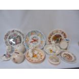 Assorted china items to include Royal Doulton "Brambly Hedge" Aynsley animal figure and others
