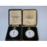 2 cased vintage stop watches marked Venner type A19