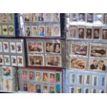 Collection of cigarette cards loose and in albums, various subjects and makers inc. Ogdens and