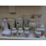 Aynsley items mostly vases and bud vases