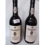 1977 and 1980 Warre's port