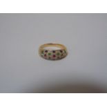 9ct Multi stone band