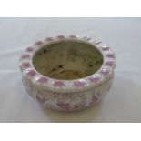 An antique oriental crocus pot approx. 7" diameter