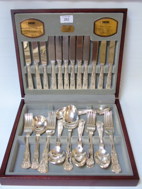 A Viners part canteen of cutlery in kings royale pattern