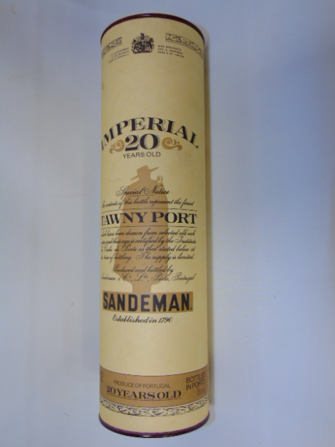 Boxed bottle of Sandeman port