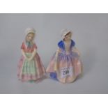 2 Royal Doulton figures 'dinky do' HN1678 and 'tootles' HN1G80