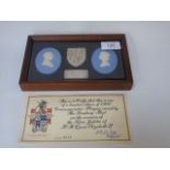 Limited edition commemorative plaque issued for the Queens silver jubilee No. 515 / 7500