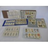 2 albums of various cigarette cards and a small album of silk cigarette cards.