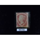 SG 51 3d Mauve  Fine/very fine use cut square example with clear margins on 3 sides and just