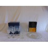 Qty of glass ware including bowl and boxed items