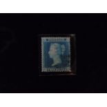 SG 27  2d Blue (plate 5) C-K   Superb lightly cancelled copy leaving Queens profile clear