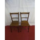 Pair of Edwardian chairs