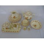 Masons pottery, dinner and tea service decorated with teddy bears to include 4 boxed items