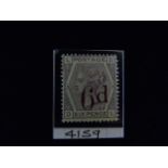 SG 162 6d on 6d (D-L) Very fine mint copy exceptionally fresh with georgeous colour.