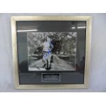 Framed signed photo from the film Forest Gump by Tom Hanks