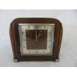 Oak cased mantle clock with Westminster chime by James Walker