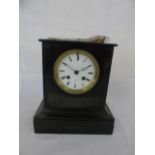 Slate mantle clock