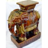 Oriental elephant garden seat