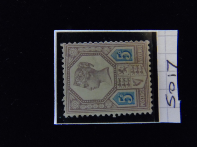 SG 207 5d Die1.  Fine m.m copy of this scarce stamp.