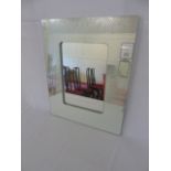 Modern design wall mirror with sunburst effect