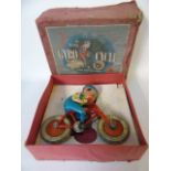 Boxed vintage Tri-ang Gyro-cycle