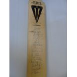 Essex cricket bat signed by the team