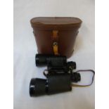 Cased pair of Chicago binoculars 20x50