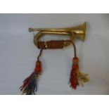 Vintage brass bugle