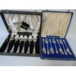 3 Boxed sets of various cutlery and loose items