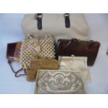 Qty of assorted purses and handbags to include vintage examples