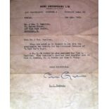 NEMS Enterprises letter sending complimentary tickets from Ringo for the Liverpool Premiere of A