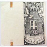 Christmas card illustrated with a drawing of Brian Epstein's London home, 24 Chapel Street London