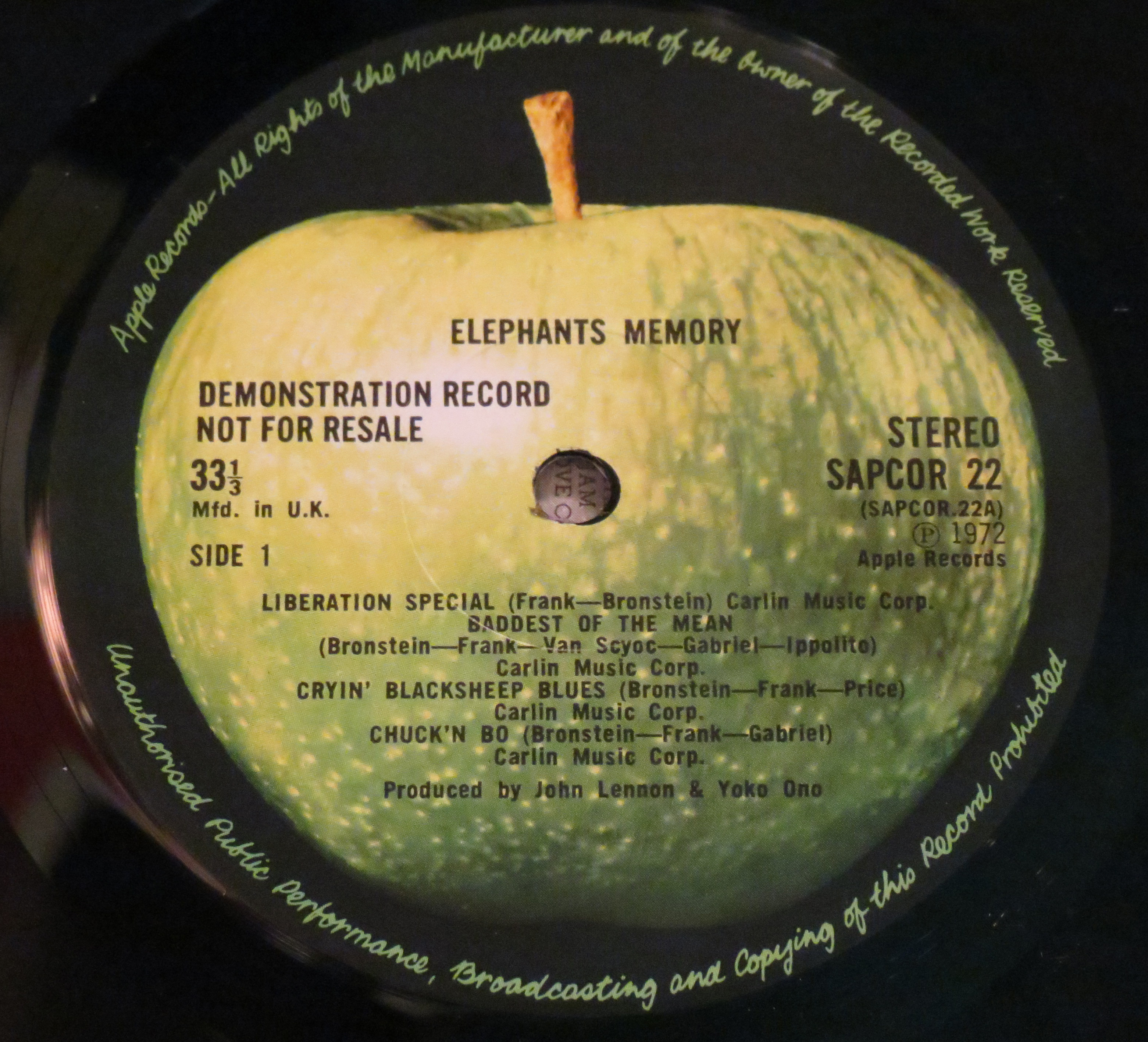 Elephant's Memory Band demo album (1)