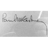 Paul McCartney framed signature and photograph (1)