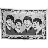 Beatles Irish Linen tea towel c.1964. Mint condition and unused. (1)