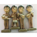 Set of four unusual small Beatle characters 9cm high, possibly UK c.1964 (4)