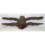 Sepik River carved wood figure, spread e