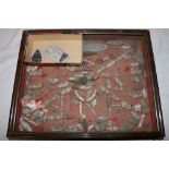 Large collection of arrowheads and tools